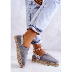 Big Star Espadrilky slip-on JJ274876 Grey velikost 38