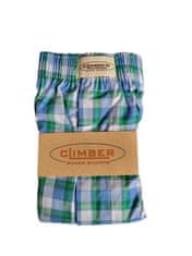 Climber 3100-MOS4 modré pánské popelínové trenýrky Barva: modrá světlá, Velikost: XL