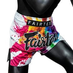 Fairtex Thai šortky Fairtex BS1939 White Funky Soul