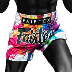 Fairtex Thai šortky Fairtex BS1939 White Funky Soul