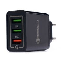 Kraft&Dele Síťová nabíječka QUICK CHARGE 3.0, 3xUSB KD1236