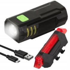 Verk 08355 Sada LED osvětlení na kolo, USB 2 ks