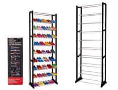 Verk Skládací botník Amazing Shoe Rack 30 párů černá