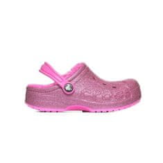 Crocs Dřeváky růžové 34 EU Baya Lined Glitter Clog K