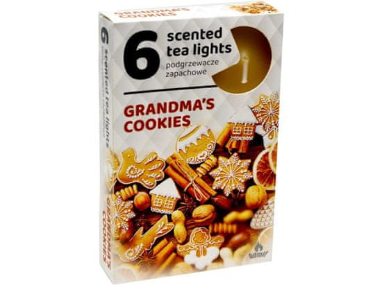 Čajové 6ks Grandmas cookies vonné svíčky