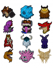 Odznak Dungeons & Dragons - 50th Anniversary Pins (náhodný výběr)