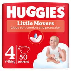 Huggies HUGGIES Pleny jednorázové Little Movers 4 (7-18 kg) 50 ks