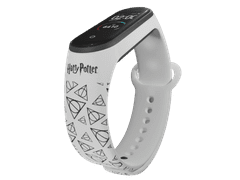 MobilPouzdra.cz Náhradní náramek Mi band 3/4/5/6/7 Harry Potter - Relikvie smrti - Bílá -