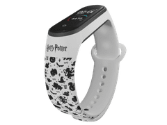 MobilPouzdra.cz Náhradní náramek Mi band 3/4/5/6/7 Harry Potter - Ikony - Bílá -