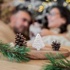 Decor By Glassor Tvoje Svíčka Vonný vosk ŠŤASTNÉ A VESELÉ - skořice, hřebíček, pomeranč Počet kusů: 3 kusy