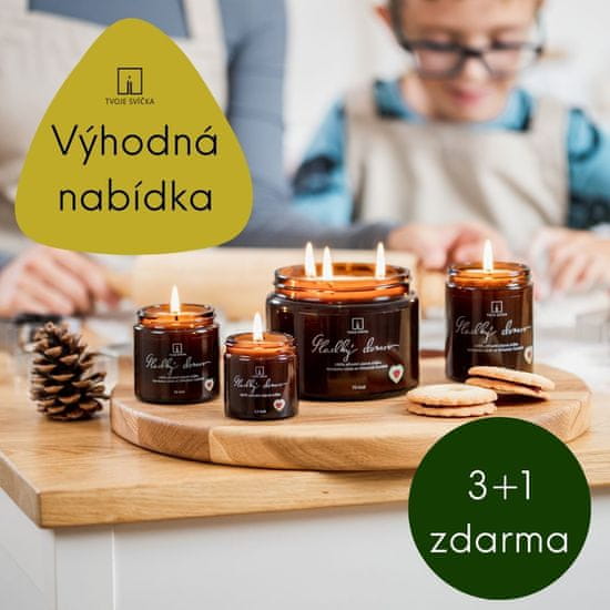 Decor By Glassor Tvoje Svíčka Adventní sada vonných svíček - DĚTSKÝ SEN