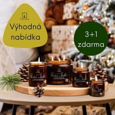 Decor By Glassor Tvoje Svíčka Adventní sada vonných svíček - ŠŤASTNÉ A VESELÉ