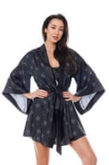 Anais Krásný župan Aster robe black - Anais L/XL