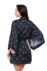 Anais Krásný župan Aster robe black - Anais L/XL