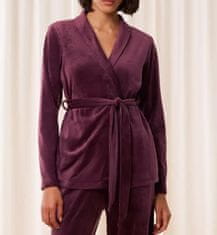 Triumph Dámský župan Sensual Velour Robe Top - Triumph burgundy (00EG) 0040