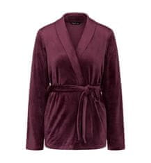 Triumph Dámský župan Sensual Velour Robe Top - Triumph burgundy (00EG) 0040