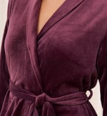 Triumph Dámský župan Sensual Velour Robe Top - Triumph burgundy (00EG) 0040