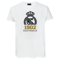 FotbalFans Tričko Real Madrid FC, bílé, bavlněné | XL