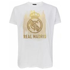 FotbalFans Tričko Real Madrid FC, bílé, bavlněné | L