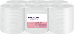 Harmony Ručník v roli Professional 2-vrstvý 24cm/110m/ 6ks MAXI celulóza, s vytrhávací dutinkou