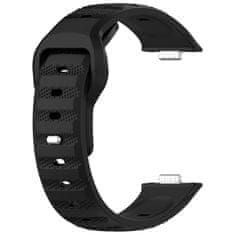 BStrap Silicone řemínek na Huawei Watch Fit 3, black