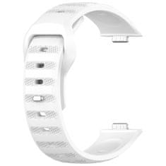 BStrap Silicone řemínek na Huawei Watch Fit 3, white