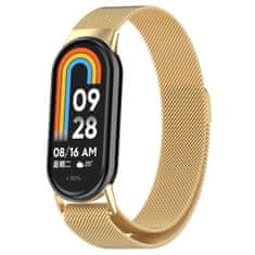 BStrap Milanese řemínek na Xiaomi Smart Band 8 / 9, gold