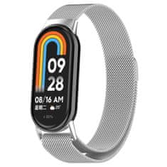 BStrap Milanese řemínek na Xiaomi Smart Band 8 / 9, silver