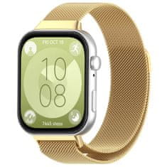 BStrap Milanese řemínek na Huawei Watch Fit 3, gold