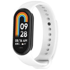 BStrap Silicone řemínek na Xiaomi Smart Band 8 / 9, white