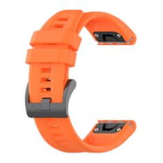 BStrap Silicone Carson řemínek na Garmin Fenix 5 / 6 / 6 Pro / 7 / 8 / E 47mm, orange