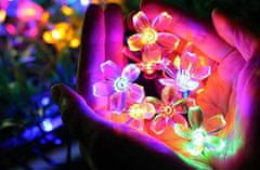 CoolCeny Dekorativní venkovní solární řetěz s 40 LED – Lights Flowers - Vícebarevný