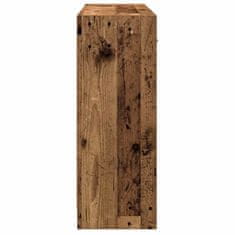 Vidaxl Příborník old wood 91x28x75 cm kompozitní dřevo