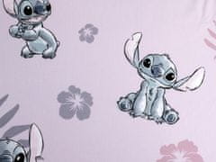 Jerry Fabrics Růžové napínací prostěradlo pro děti Disney Stitch