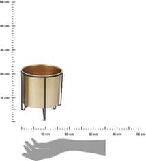 Dekorstyle Zlatý květinový stojan Swen 19,5 cm