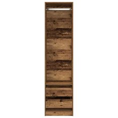 Vidaxl Šatní skříň old wood 50 x 50 x 200 cm kompozitní dřevo