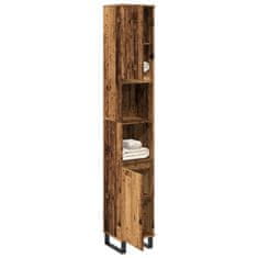 shumee vidaXL Koupelnová skříňka old wood 30 x 30 x 190 cm kompozitní dřevo