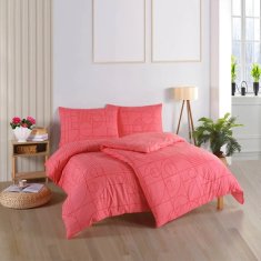 BedTex Bavlněné ložní povlečení Geo Sunset Coral