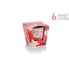 Bartek Svíčka Christmas Flower Sparkle Gold 115 g