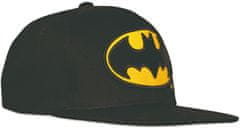 CurePink Čepice - snapback kšiltovka DC Comics: Batman Logo (nastavitelná)