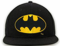 CurePink Dětská snapback čepice - kšiltovka Batman: Logo (nastavitelná)