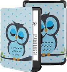 Durable Lock Pouzdro Durable Lock PB-07 pro Pocketbook 616 / 617 / 618 / 627 / 628 / 632 / 633 - motiv Owl