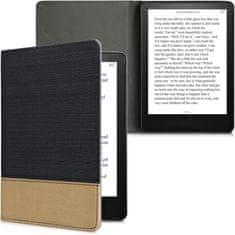 KW Mobile Pouzdro KW Mobile - Leather And Canvas - KW5715701 - pro Amazon Kindle Paperwhite 5 (2021) - hnědé, černé