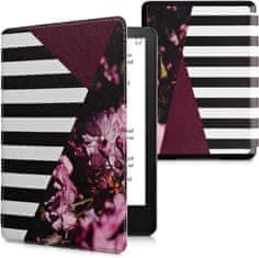 KW Mobile Pouzdro KW Mobile - Flowers & Stripes - KW5625662 - pro Amazon Kindle Paperwhite 5 (2021) - vícebarevné