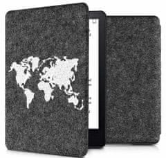 KW Mobile Pouzdro KW Mobile Felt Travel Outline - KW5626008 - pro Amazon Kindle Paperwhite 5 (2021) - tmavě šedé