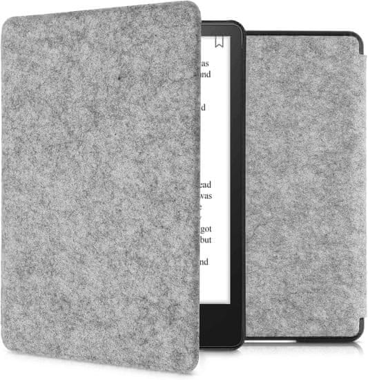 KW Mobile Pouzdro KW Mobile Felt Fabric - KW5625925 - pro Amazon Kindle Paperwhite 5 (2021) - světle šedé