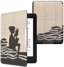 KW Mobile Pouzdro KW Mobile - Girl And Books - KW2582448 - pro Amazon Kindle Paperwhite 1/2/3 - vícebarevné