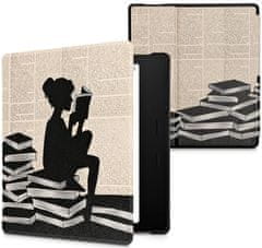 KW Mobile Pouzdro KW Mobile - Girl And Books - KW4941734 - pro Amazon Kindle Oasis 2 / 3 - vícebarevné