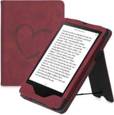 KW Mobile Pouzdro KW Mobile - Nubuck Brushed Heart - KW5626202 - pro Amazon Kindle Paperwhite 5 (2021) - Dark Red