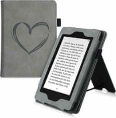 KW Pouzdro KW Mobile - Brushed Heart - KW5022203 - pro Amazon Kindle Paperwhite 4 (2018) - šedé